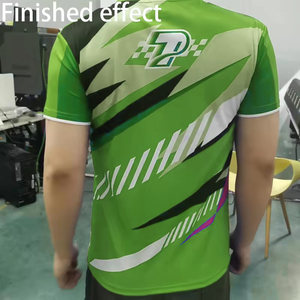 Tất cả trên in thăng hoa in logo OEM thoáng khí quickdry crewneck quần áo ngắn tay áo người đàn ông tùy chỉnh thăng hoa t Áo sơ mi - Product Image 3