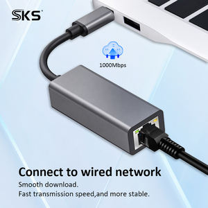 Adaptateur Ethernet Gigabit Type-C RJ45 10/100/1000Mbps USB 3.1 avec puce RTL8153 en alliage d'aluminium pour MacBook/Dell XPS/Windows/<span class=keywords><strong>Mac</strong></span> OS - Product Image 3