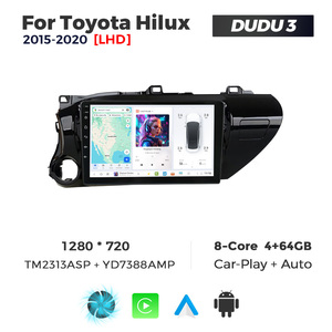 DUDUAUTO Sistema de Audio y Video para Auto Android con Pantalla Táctil 2K de 12+512GB, Modelo 7870 para <span class=keywords><strong>Toyota</strong></span> <span class=keywords><strong>Hilux</strong></span> 2015-2020 - Product Image 5