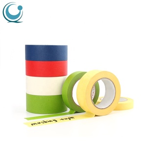 Wholesale Crepe Paper Jumbo Coloured Yellow Masking Tape - Product Image 4