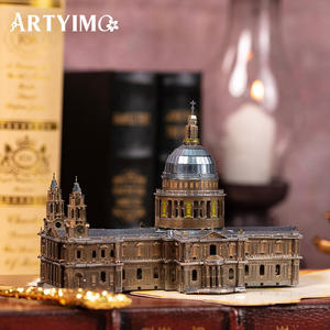 ARTYIMO Cathédrale de Saint-<span class=keywords><strong>Paul</strong></span>, Puzzle 3D en métal, Modèle architectural, Kit d'assemblage de blocs de construction, Journée de <span class=keywords><strong>la</strong></span> Terre, Noël, Vente en gros - Product Image 5