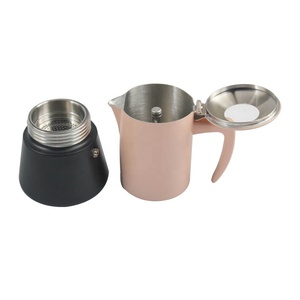 Durable Cuban Coffee Maker, Induction Stovetop Compatible, Intalian Stainless Steel Moka Pot - Product Image 5