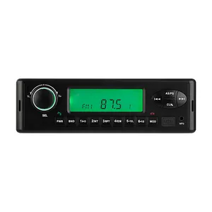 Receptor estéreo de rádio mp3 para carro 1 Din com FM USB AUX em rádios pesados 12V 24V para ônibus e caminhão trator