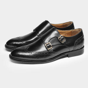 Nuevo Modelo 2026, Zapatos Lefer Estilo Británico - Zapatos Oxford de Vestir de Cuero para Hombre con Punta Redonda Retro y Brocado en Relieve - Product Image 3