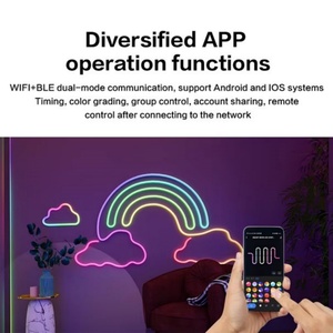 Tiras de Luces LED RGBIC Impermeables, Luces de Ambiente de Neón Multicolor con Control Inteligente por Aplicación y Voz para Decoración Interior y Exterior - Product Image 5