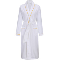 Peignoir de luxe certifié OEKO, unisexe, 100% coton gaufré, avec logo personnalisé, pour hôtels 5 étoiles et usage hôtelier