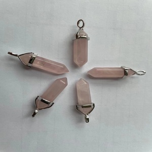 Colgante de Cristal al por Mayor, Colgante de Cristal Curativo con Punta Hexagonal, Collar con Colgante de Piedra Semipreciosa, Amuletos de Joyería - Product Image 2