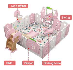 Corral Plegable <span class=keywords><strong>de</strong></span> Plástico <span class=keywords><strong>de</strong></span> Seguridad para Juegos <span class=keywords><strong>de</strong></span> Niños en Interiores - Product Image 4