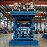 Table élévatrice à ciseaux hydraulique fixe robuste de 5 tonnes, plateforme élévatrice pour entrepôt
