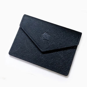 Korean Saffiano Genuine Leather MA1 Snap Card <b>Holder</b> Compact Business Card <b>Wallet</b> Scratch Resistant Wear Resistant Daily Pouch - Product Image 4