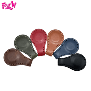 Customized Mixed Colors Leather Magnetic Bookmark 30x100mm Water Resistant Funny Style Promotional Bookmarks Offset Printed FOUR