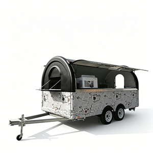 Grade <b>BBQ</b> Stainless Steel Hot Dog Food Truck CE Coffee Trailer - Product Image 1