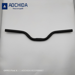 Manillar de bicicleta curvo directo de fábrica de 560mm de largo y 1,2mm de grosor acero negro con material de acero para bicicletas de carretera y MTB - Product Image 3