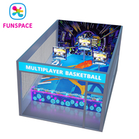 Simulador de Baloncesto Interactivo para Interiores, Precio de Fábrica de Funspace, Juego de Baloncesto Multijugador, Aro de Baloncesto