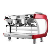 Machine à expresso commerciale entièrement automatique à double tête, réservoir à lait en acier inoxydable, qualité professionnelle, usage domestique, hôtels