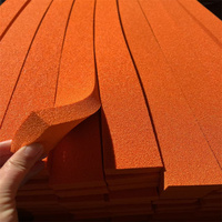 Feuille de mousse de caoutchouc orange à cellules ouvertes antichoc, éponge de caoutchouc poreuse spéciale pour ventouse sous vide
