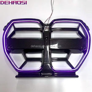 Rejillas Delanteras de Fibra de Carbono Seca LED Estilo CSL para BMW G80 G81 M3 G82 G83 M4 2020-2025, Rejilla de Carreras para Capó con Ventilación <span class=keywords><strong>ACC</strong></span> - Product Image 3