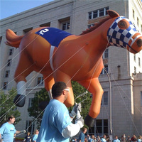 Modèle d'animal de dessin animé personnalisé, décoration, grande mascotte, jouet géant, canard bleu gonflable pour la publicité