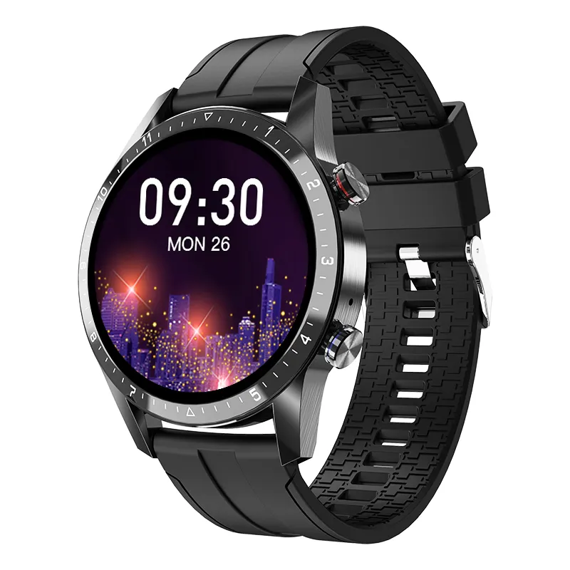 Reloj inteligente de acero inoxidable para hombre, pulsera deportiva de precisión, resistente al agua IP67, con pantalla táctil