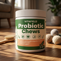 VITAFIELD OEM ODM Probiotiques pour chiens sous forme de friandises molles sans céréales, absorption rapide, équilibre de la flore intestinale et santé immunitaire pour toutes les races de chiens