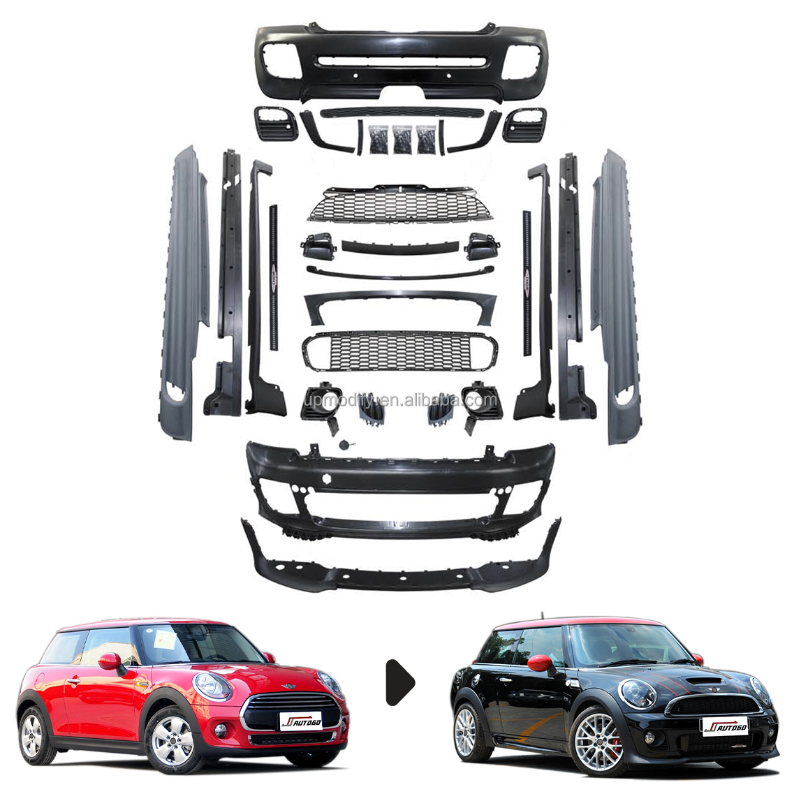 プレミアムミニクーパーR56 JCW用ボディキットで、あなたの車に耐久性