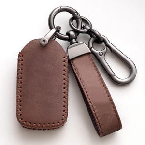 Porte-clés en cuir très vendu, étui de protection pour clé de voiture en cuir pour Honda Accord Civic City Urv Fit, accessoires automobiles - Product Image 5