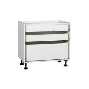 Mueble de Cocina Estilo Europeo al por Mayor, Estructura de Gabinete Plano, Gabinete con Cajones Blanco - Product Image 2