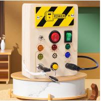 Tablero de Actividades LED Cuadrado Corto, Juguetes Sensoriales Montessori, Interruptor de Luz LED, Juegos, Tablero de Actividades, Educación para el Pensamiento, Juguetes para Bebés de 2 a 6 Años - Product Image 1