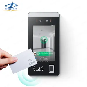 HFSecurity FR07 lecteur de carte nfc écran LCD 7 pouces, reconnaissance faciale des empreintes digitales, accès aux systèmes de contrôle de sécurité