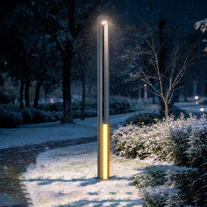 Lámpara de jardín de alta luminosidad de 30/50W, impermeable IP65, para paisajismo, con poste, luz de columna para patio, luz LED para calle. - Product Image 1