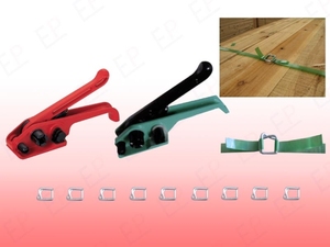 Herramienta tensora de flejado de acero manual de 19mm duradera para correa de cordón compuesto ampliamente utilizada en las industrias de embalaje - Product Image 4