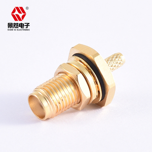 Không thấm nước mạ Vàng Hex = 11 uốn rg316/174 <span class=keywords><strong>RF</strong></span> ứng dụng cho cho <span class=keywords><strong>SMA</strong></span> nữ vách ngăn kết nối 11.7mm Chiều dài chủ đề 50ohm - Product Image 1