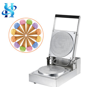 Nouvelle machine à snacks, machine à cornets de gaufres et rouleaux d'œufs, machine à cornets de crème glacée numérique, plaque en aluminium, 220-240V, usage commercial - Product Image 1