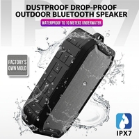 Altavoz Portátil IPX7 Resistente al Agua de 5W, Subwoofer Hifi con Bajos para Senderismo, Ciclismo, Cine en Casa, Fiestas, Reproductor de Audio