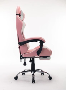Chaise de jeu ergonomique, chaise de bureau pour ordinateur, chaise en cuir rose, chaise de gamer pas chère, 100% authentique - Product Image 3