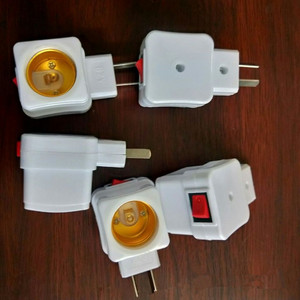 Portalámparas cuadrado blanco, 1 yuan, con enchufe, portalámparas giratorio, 1 yuan, 2 yuan, mercancía general. - Product Image 3