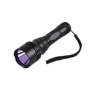 Professional IP68 395nm UV LED Diving Flashlight Underwater 50m 3W UV Diving Light 5-Mode Ultraviolet Lantern With Non-slip Rope