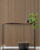 Panneaux muraux acoustiques décoratifs en MDF mélaminé, haute performance NRC, ignifuges, pour intérieur moderne de maison et d'hôtel