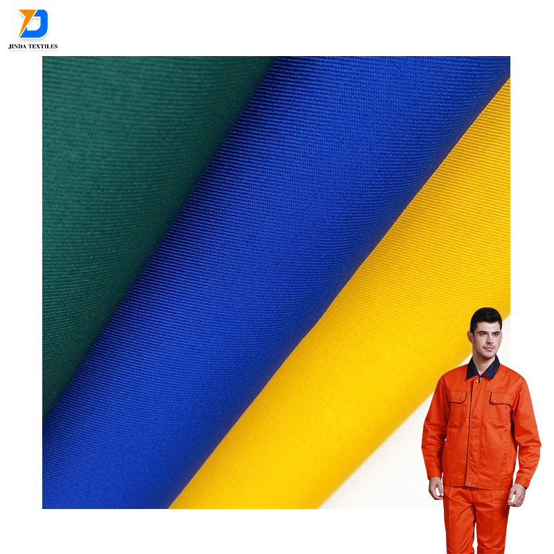 Jinda текстиль TC 80/20 полиэстер и хлопок мини саржа Рабочая одежда Униформа ткань для рубашек и рабочих ткань