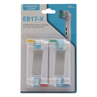 Têtes de brosse à dents électriques de rechange brevetées Or-Care EX17-XSmart pour hôtel et extérieur, en matériau ABS