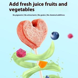 YEE Vente en gros Personnalisation Chats Viande d'os crue Gâteries à mâcher lyophilisées <span class=keywords><strong>Poulet</strong></span> Canard Chat Herbe Sucette Snacks pour chat et chien - Product Image 2