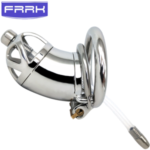 FRRK-20BชายChastityล็อคChastityเครื่องป้องกันสามีDerailment Abstain FromถอดโลหะสแตนเลสJJล็อค - Product Image 2