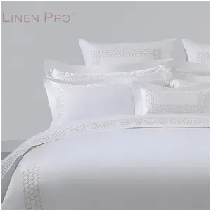 Luxury Egyptian 350 Thread Count Cotton Bed Set Plain Colors Duvet Cover Set Bedding