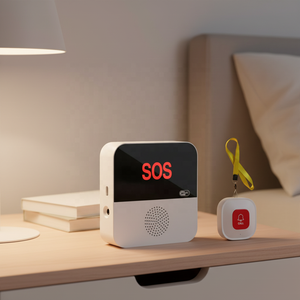 Tuya Pager Pengasuh Nirkabel Wifi Sistem Panggilan Pintar Tombol Panik Alarm Darurat SOS Lansia untuk Lansia/Rumah/Pasien/Disabilitas - Product Image 3