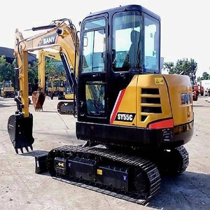Miniexcavadora sobre orugas SANY SY55 Original China de segunda mano de 5 toneladas con motor y bomba Modelo 2022 - Product Image 2