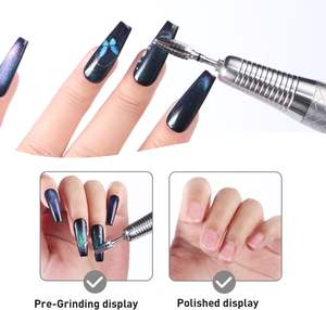 น้ำยาทาเล็บแบบแมนนวลเป็นมิตรต่อสิ่งแวดล้อมเคล็ดลับการทำเล็บเท้าคาร์ไบด์3/32นิ้วตะไบขัดเล็บสแตนเลส - Product Image 3