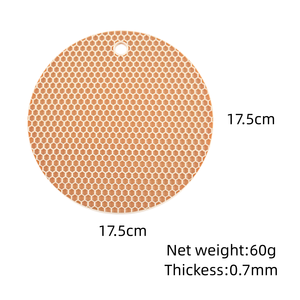 Sottopentola in Silicone Resistente al Calore, Rotondo a Nido d'Ape, Antiscivolo, per Piani di Lavoro e Tavoli, Lavabile in Lavastoviglie - Product Image 4