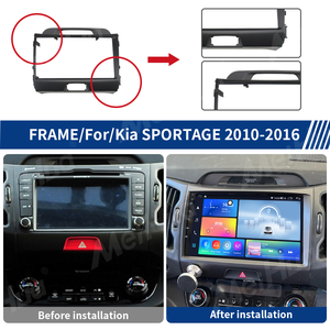 Meihua tableau de bord lecteur multimédia panneau autoradio cadre facial pour <span class=keywords><strong>KIA</strong></span> <span class=keywords><strong>Sportage</strong></span> 2010-<span class=keywords><strong>2015</strong></span> comprend un faisceau de câbles RCA 1 an - Product Image 4