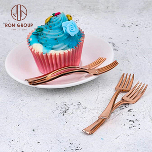 Fourchettes écologiques pour Restaurant de luxe, ensemble de couverts Rose <span class=keywords><strong>argent</strong></span> en vrac or <span class=keywords><strong>fourchette</strong></span> en <span class=keywords><strong>plastique</strong></span> jetable pour fête de mariage - Product Image 3