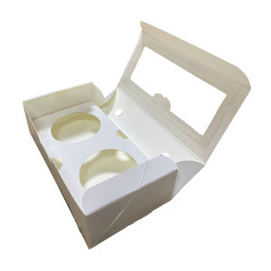 Caja de embalaje de panadería desechable de papel de grado alimenticio con logotipo impreso personalizado para natillas, tartas, <span class=keywords><strong>sushi</strong></span>, comida de bebé, laminación mate en relieve - Product Image 4